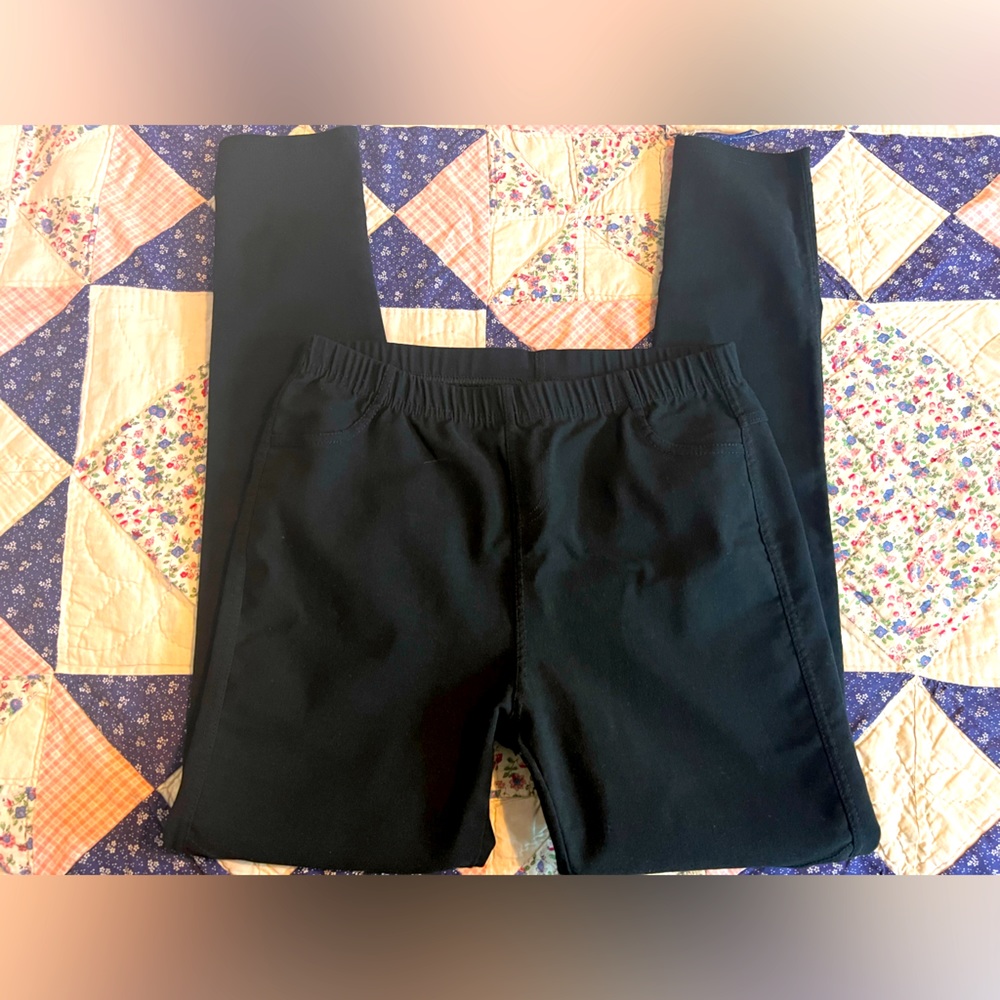 Black moto leggings.